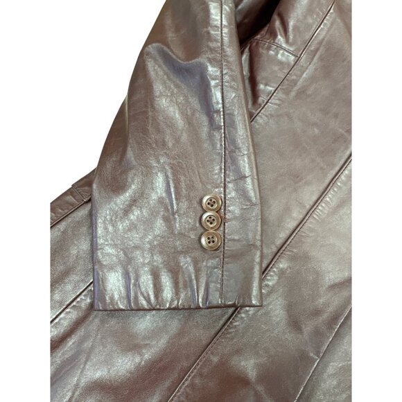 Wilsons Suede & Leather Mens Brown Blazer Jacket Size 36 SKU 7188 - Picture 15 of 16